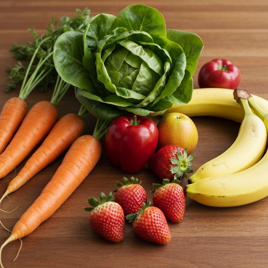 Fresh healthy foods for digestive wellness